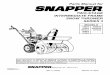 Parts Manual for TWO-STAGE INTERMEDIATE FRAME SNOW THROWER 