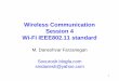 Wireless Communication Session 4 Wi-Fi IEEE802.11 standard