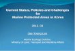 Current Status, Policies and Challenges for Marine 