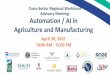 Automation / AI in Agriculture and Manufacturing Cross 