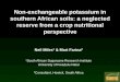 Non-exchangeable potassium in southern African soils: a 