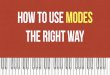 How to use Modes the right way - Sean Wilson Piano
