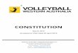 CONSTITUTION - Volleyball WA