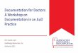 Documentation for Doctors: A Workshop on Documentation in 