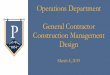 Operations Department General Contractor Construction 