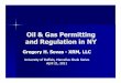Oil and Gas Permitting and Regulation in NY pptx