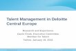 Talent Management in Deloitte Central Europe