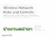 Wireless Network Risks and Controls