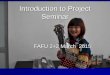 Project Seminar Skills - fafu.edu.cn