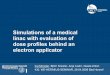 Simulations of a medical linac with evaluation of ... - DESY