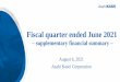 Fiscal quarter ended June 2021 - asahi-kasei.com