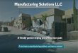 Manufacturing Solutions LLC