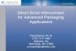 Direct Bond Interconnect for Advanced Packaging Applications