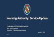 Housing Authority: Service Update - BoardDocs, a Diligent 
