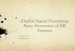 -Digital Signal Processing- Basic Structures of IIR Systems