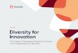 FALL 2019 Diversity for Innovation