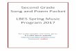 Song Packet Second Grade 2017 - Weebly
