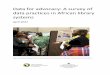 Data for advocacy: A survey of data practices in African 