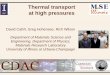 Thermal transport at high pressures