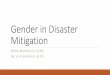 Gender in Disaster Mitigation - Kemdikbud