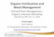 Organic Fertilization and Weed Management - UCANR