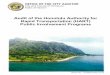 Audit of the Honolulu Authority (HART) Public Involvement