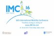 FROM MOBILITY TO INCUSION - IMC16