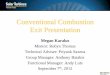 Conventional Combustion Exit Presentation