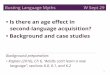 Is there an age effect in second-language acquisition 