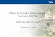 Office of Faculty Administrative Services (OFAS 