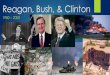 Reagan, Bush, & Clinton