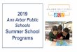 Ann Arbor Public Schools Summer School Programs