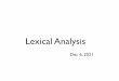 Lexical Analysis - maxsnew.com