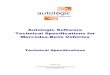 Autologic Software Technical Specifications for Mercedes 