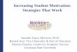 Increasing Student Motivation: Strategies That Work