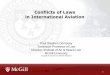 Conflicts of Laws in International Aviation