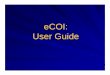 eCOI: User Guide - Office for Clinical Research