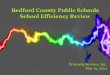 Bedford County Public Schools School Efficiency Review