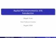 Applied Microeconometrics #01 Introduction