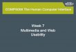 Week 7 Multimedia and Web Usability