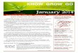 THE MONTHLY NEWSLETTER OF January