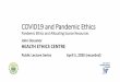 COVID19 and Pandemic Ethics - ualberta.ca