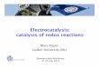 Electrocatalysis: catalysis of redoxreactions
