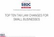 TCJA-Top Ten Tax Law Changes for Small Businesses