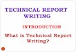 TECHNICAL REPORT WRITING - eopcw.com