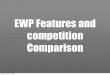 EWP Features and competition Comparison