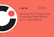 Spring 2021 Reporting Training: NM-MSSA, SAT, and iMSSA