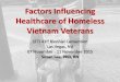 Factors Influencing Healthcare of Homeless Vietnam Veterans