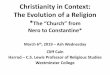 Christianity in Context: The Evolution of a Religion