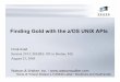 Finding Gold with the z/OS UNIX APIs